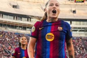 巴萨女足半场狂飙五球，以5-0遥遥领先皇马女足，皮纳独揽四球壮举