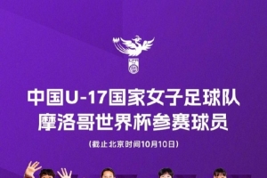 中国U17女子足球队蓄势待发，21位青春少女即将征战摩洛哥世界杯舞台