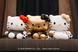 洛杉矶FC携手Hello Kitty，打造限量版联名卡通玩偶